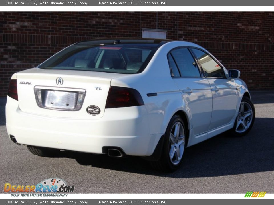 2006 Acura TL 3.2 White Diamond Pearl / Ebony Photo #2