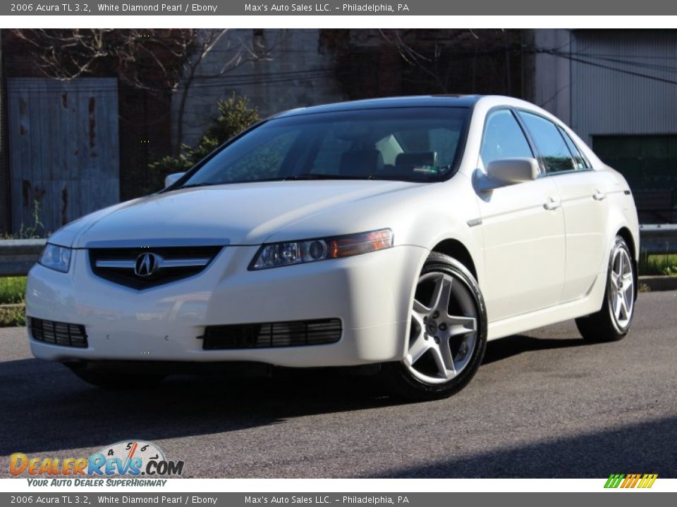 2006 Acura TL 3.2 White Diamond Pearl / Ebony Photo #3