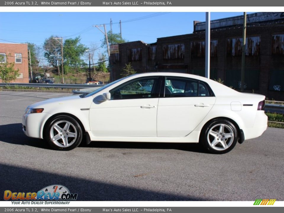 2006 Acura TL 3.2 White Diamond Pearl / Ebony Photo #6