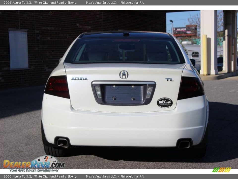2006 Acura TL 3.2 White Diamond Pearl / Ebony Photo #7