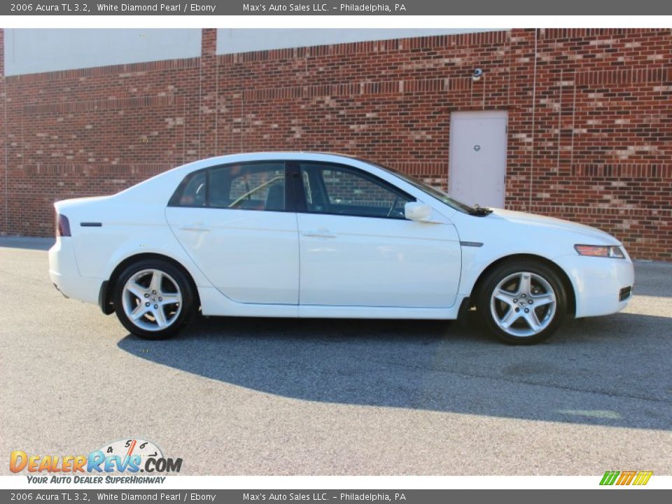 2006 Acura TL 3.2 White Diamond Pearl / Ebony Photo #8