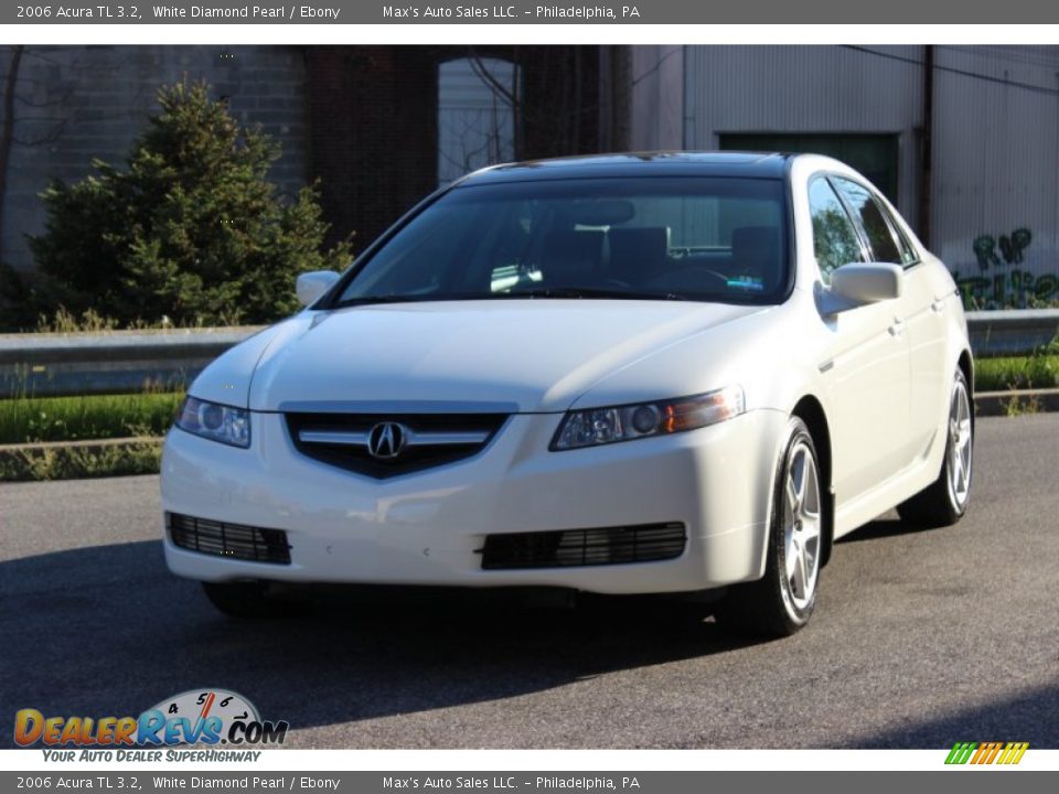 2006 Acura TL 3.2 White Diamond Pearl / Ebony Photo #10
