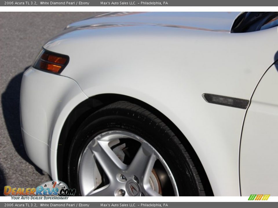 2006 Acura TL 3.2 White Diamond Pearl / Ebony Photo #11