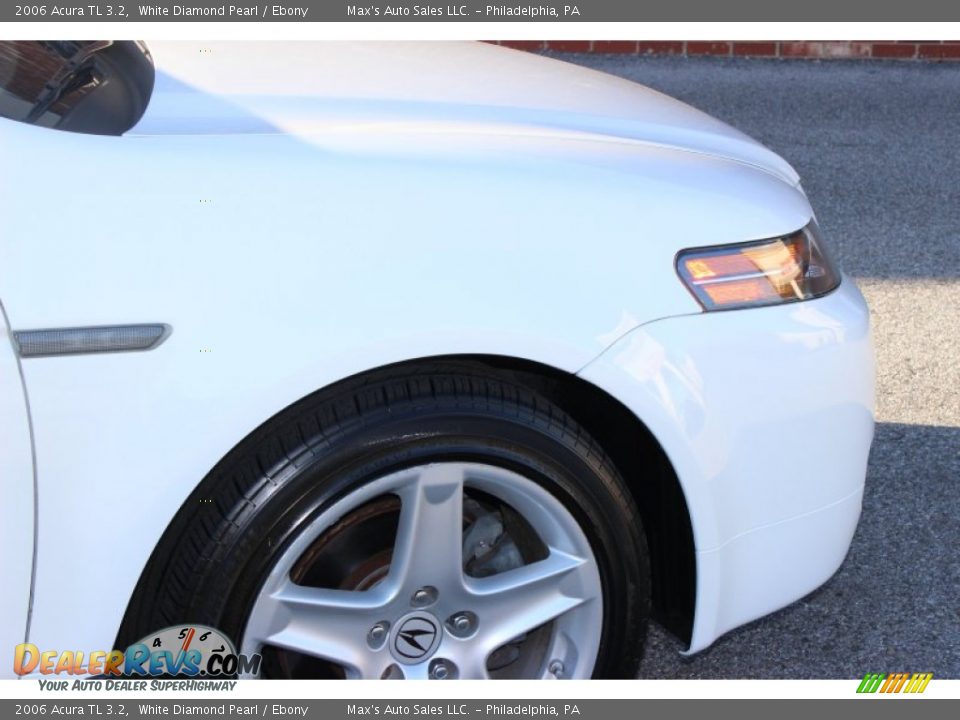 2006 Acura TL 3.2 White Diamond Pearl / Ebony Photo #12