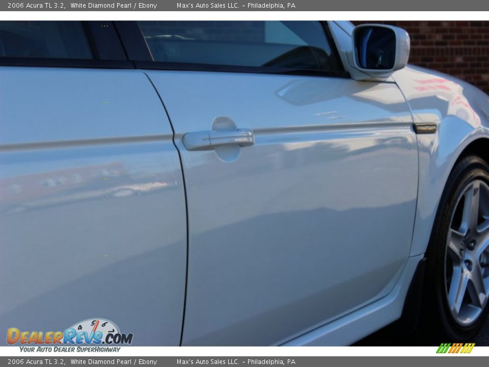 2006 Acura TL 3.2 White Diamond Pearl / Ebony Photo #14