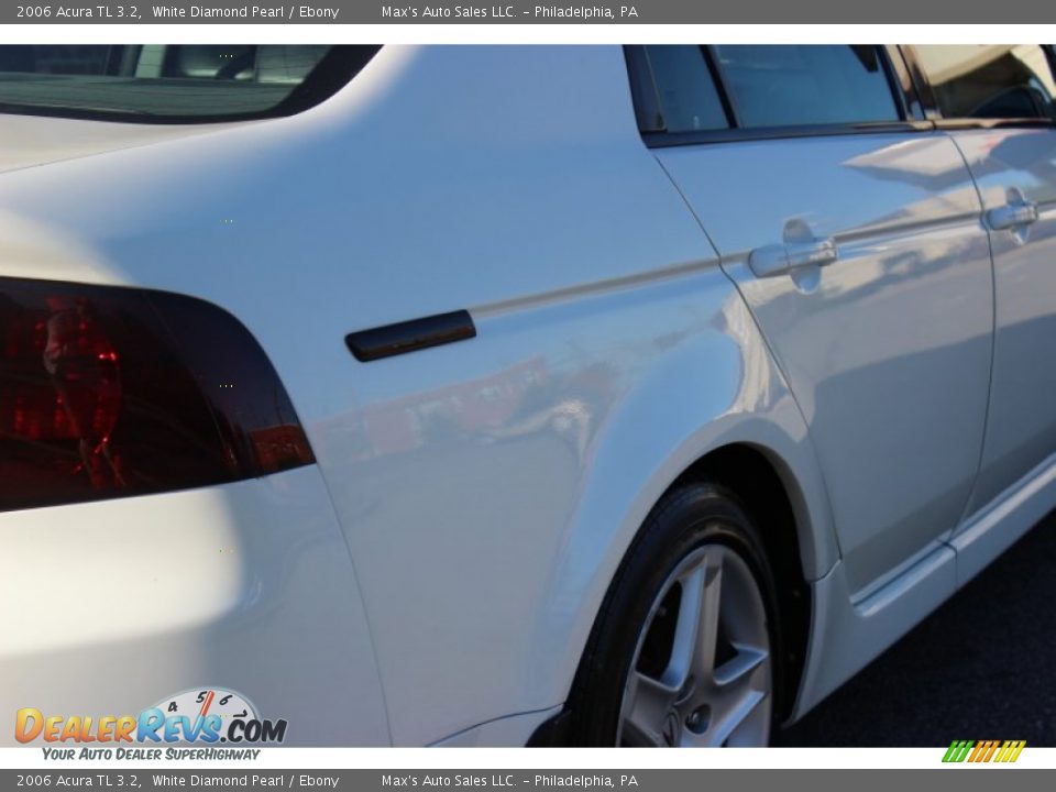 2006 Acura TL 3.2 White Diamond Pearl / Ebony Photo #16