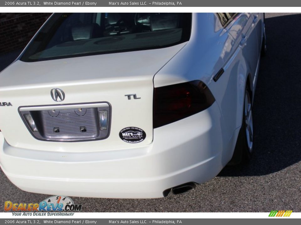 2006 Acura TL 3.2 White Diamond Pearl / Ebony Photo #17