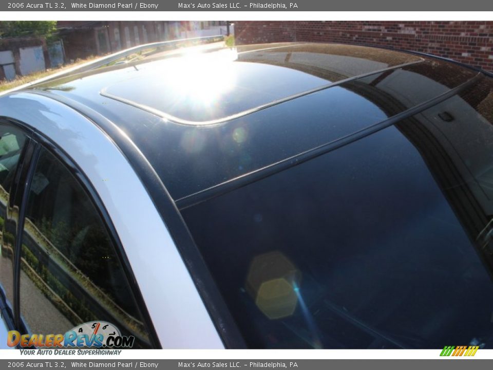 2006 Acura TL 3.2 White Diamond Pearl / Ebony Photo #21