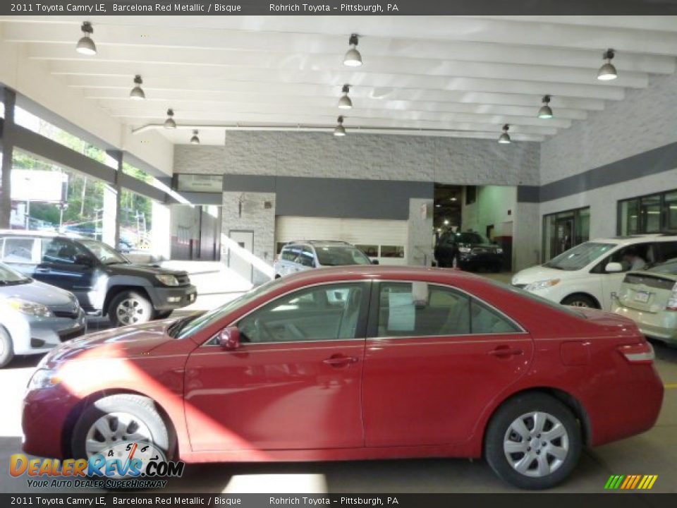 2011 Toyota Camry LE Barcelona Red Metallic / Bisque Photo #2