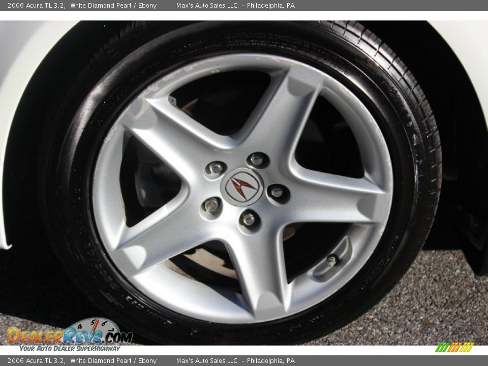 2006 Acura TL 3.2 White Diamond Pearl / Ebony Photo #24