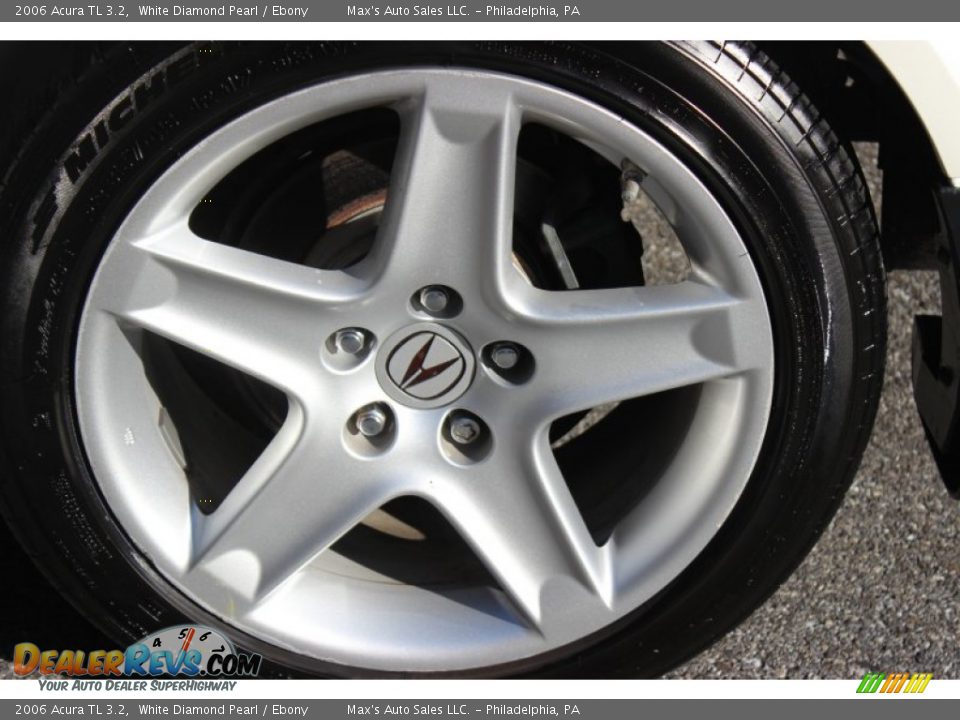 2006 Acura TL 3.2 White Diamond Pearl / Ebony Photo #25