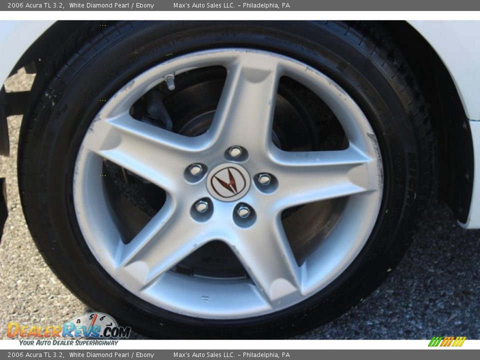 2006 Acura TL 3.2 White Diamond Pearl / Ebony Photo #26