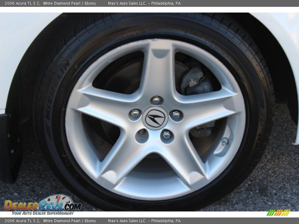 2006 Acura TL 3.2 White Diamond Pearl / Ebony Photo #27