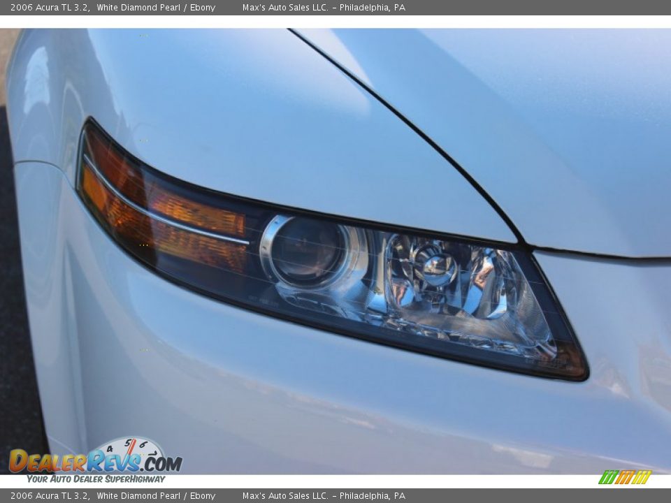 2006 Acura TL 3.2 White Diamond Pearl / Ebony Photo #28