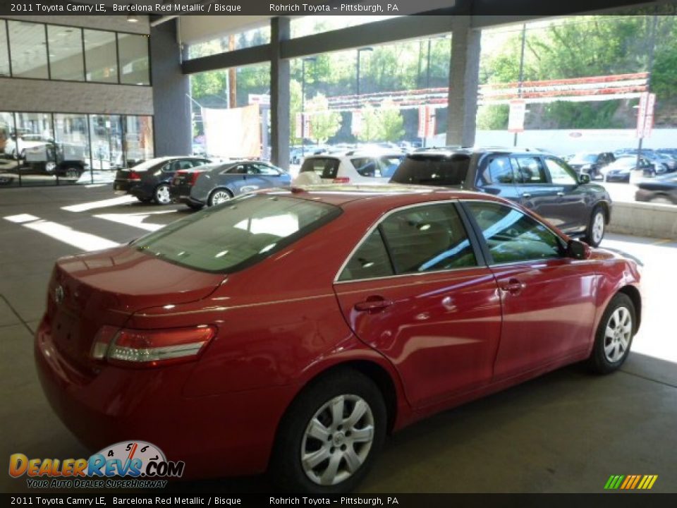 2011 Toyota Camry LE Barcelona Red Metallic / Bisque Photo #11