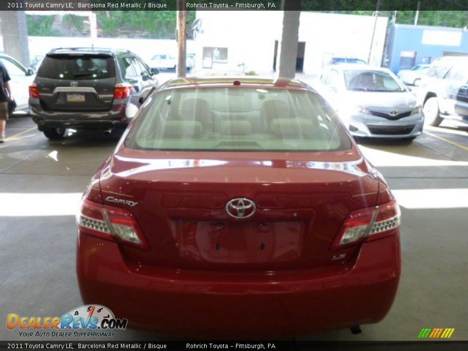 2011 Toyota Camry LE Barcelona Red Metallic / Bisque Photo #12