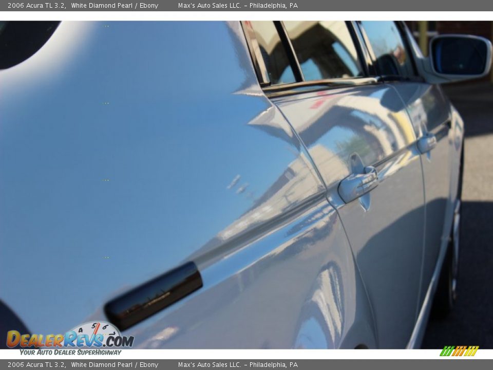 2006 Acura TL 3.2 White Diamond Pearl / Ebony Photo #32