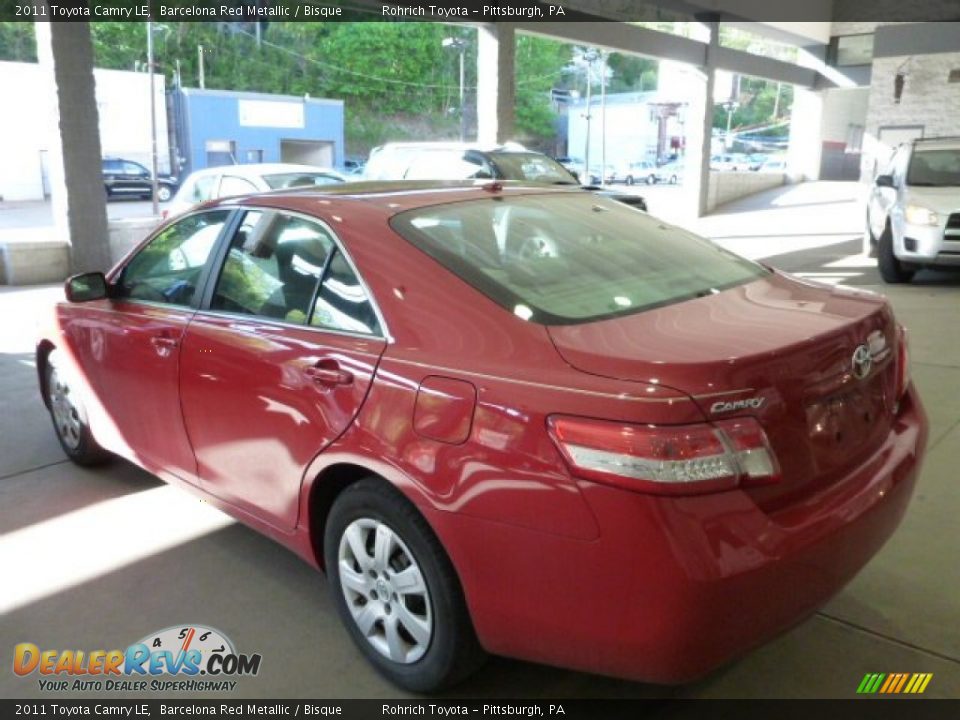 2011 Toyota Camry LE Barcelona Red Metallic / Bisque Photo #13