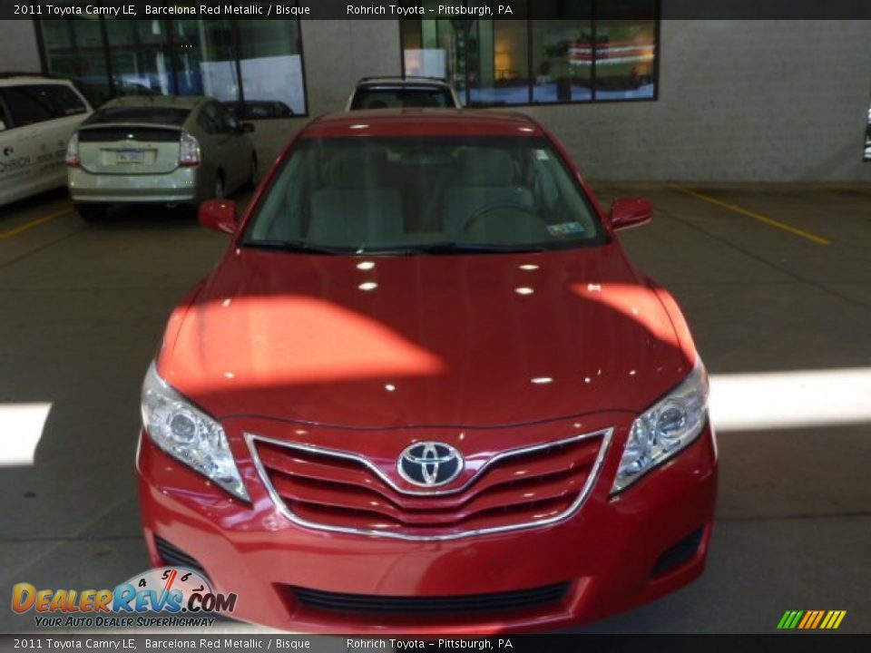 2011 Toyota Camry LE Barcelona Red Metallic / Bisque Photo #14