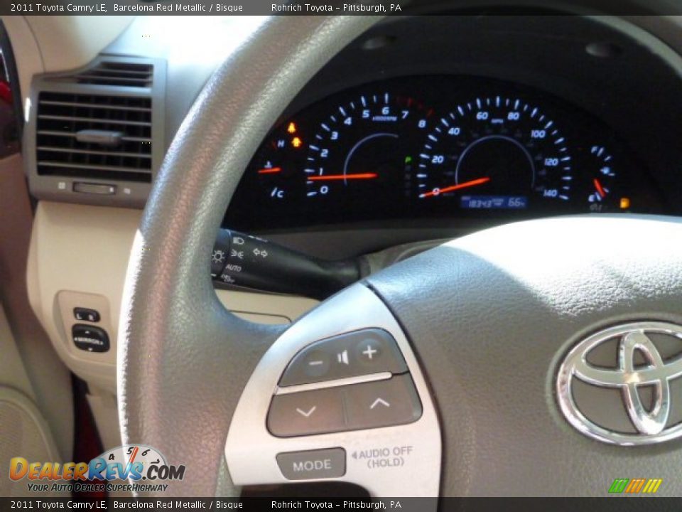 2011 Toyota Camry LE Barcelona Red Metallic / Bisque Photo #18
