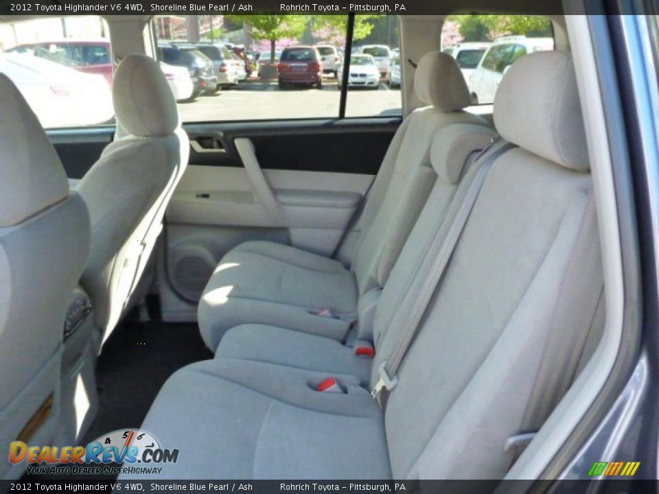 2012 Toyota Highlander V6 4WD Shoreline Blue Pearl / Ash Photo #5
