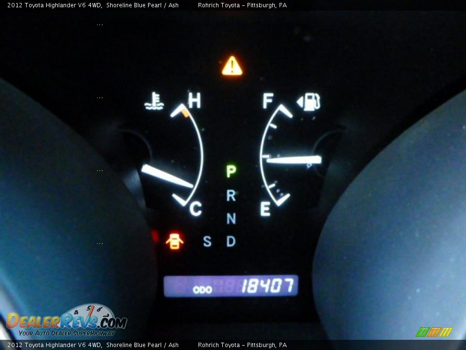 2012 Toyota Highlander V6 4WD Shoreline Blue Pearl / Ash Photo #9