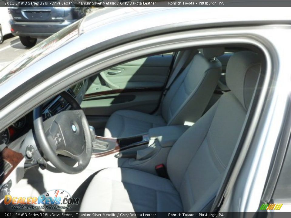 2011 BMW 3 Series 328i xDrive Sedan Titanium Silver Metallic / Gray Dakota Leather Photo #4