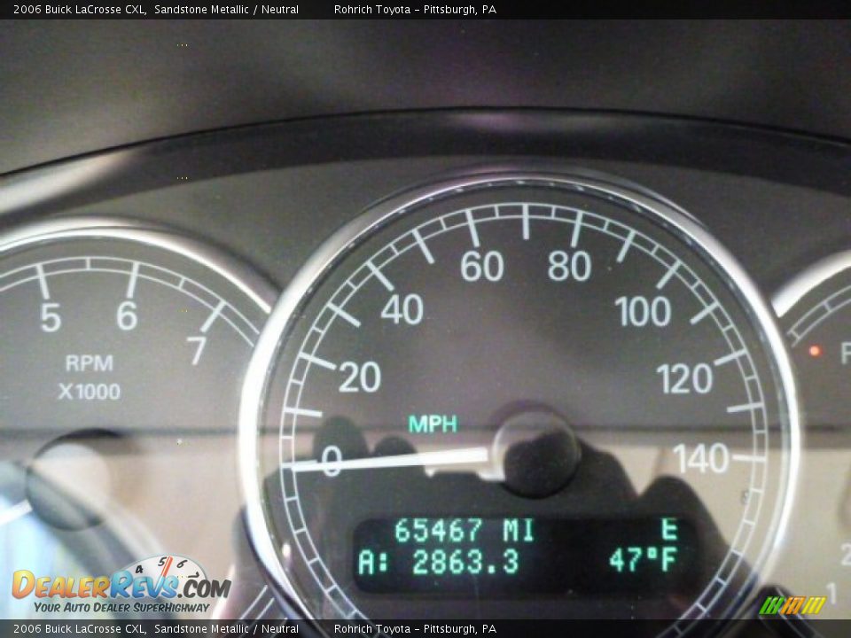 2006 Buick LaCrosse CXL Sandstone Metallic / Neutral Photo #9