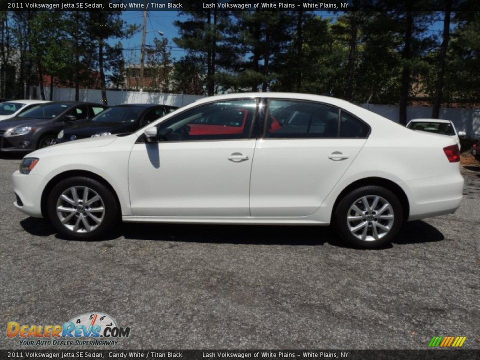 2011 Volkswagen Jetta SE Sedan Candy White / Titan Black Photo #4