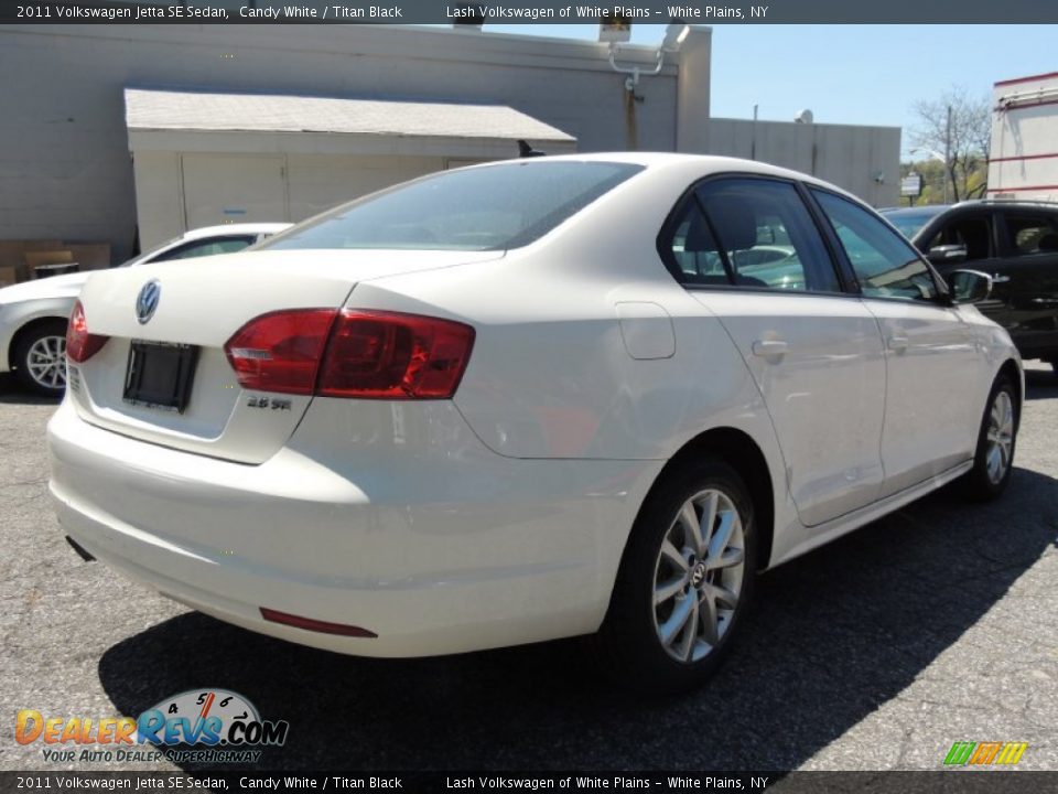 2011 Volkswagen Jetta SE Sedan Candy White / Titan Black Photo #7
