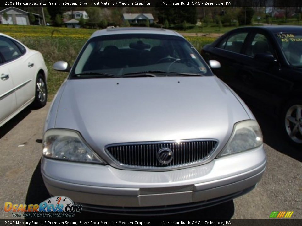 2002 Mercury Sable LS Premium Sedan Silver Frost Metallic / Medium Graphite Photo #2