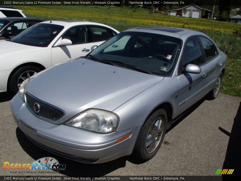 2002 Mercury Sable LS Premium Sedan Silver Frost Metallic / Medium Graphite Photo #3