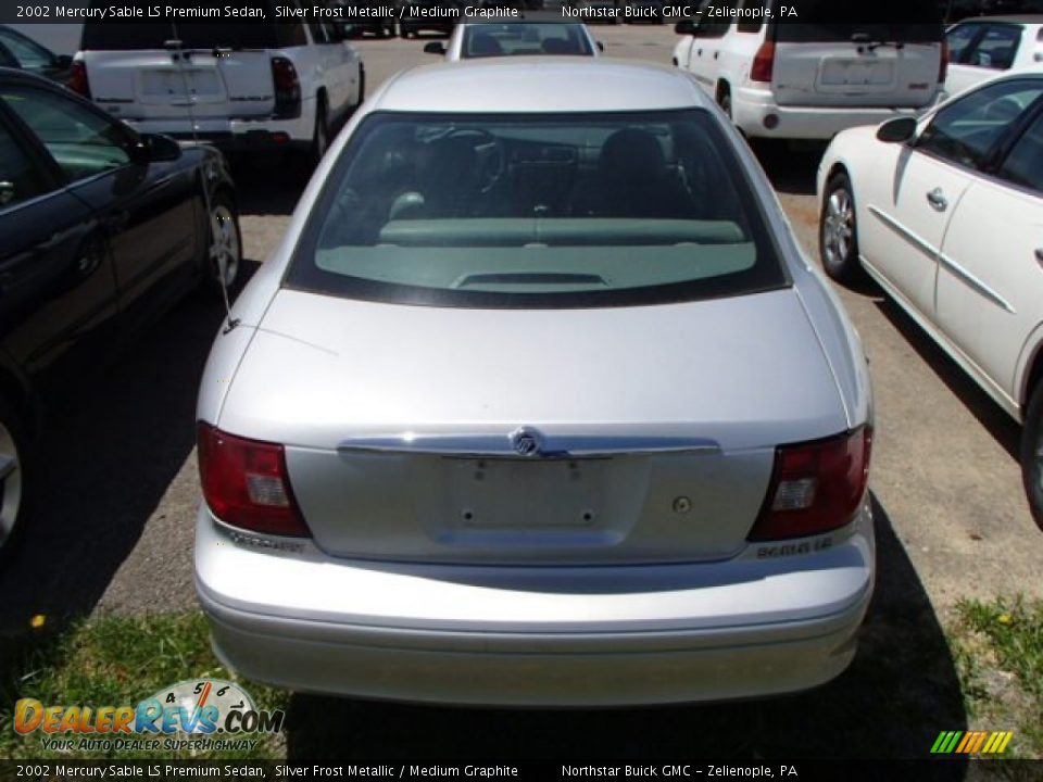2002 Mercury Sable LS Premium Sedan Silver Frost Metallic / Medium Graphite Photo #5