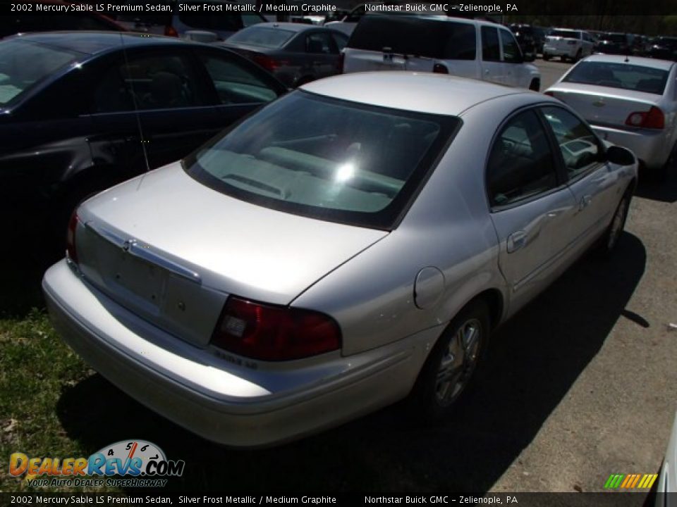 2002 Mercury Sable LS Premium Sedan Silver Frost Metallic / Medium Graphite Photo #6
