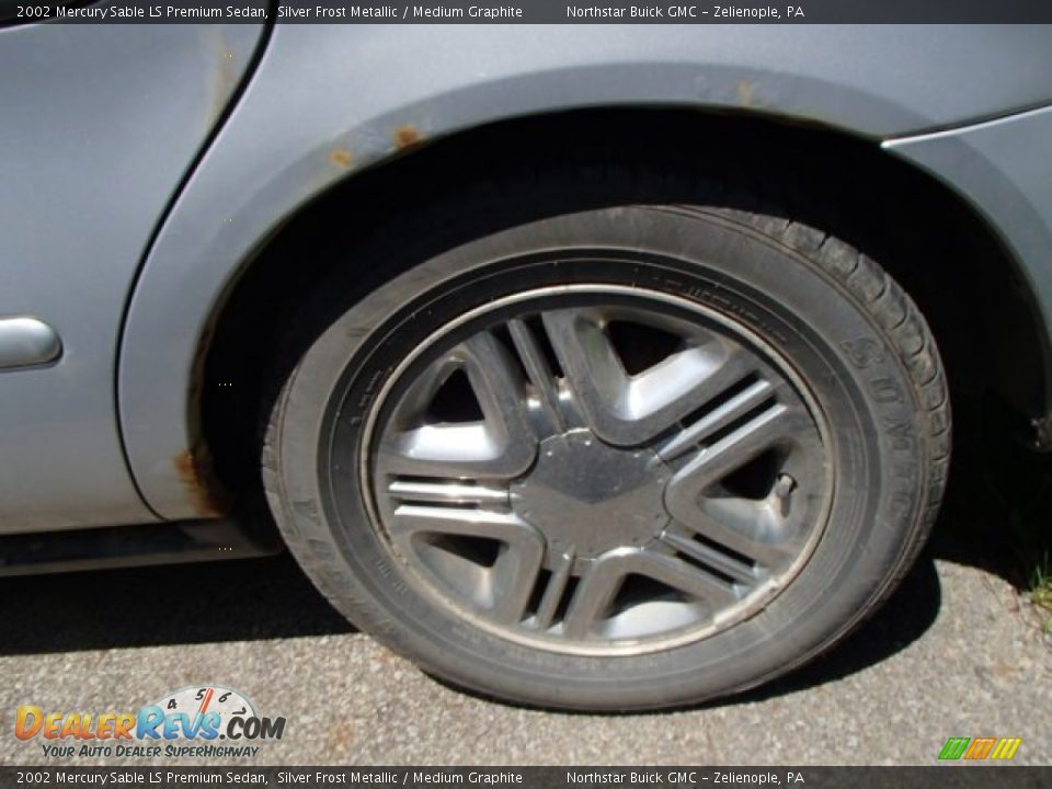 2002 Mercury Sable LS Premium Sedan Silver Frost Metallic / Medium Graphite Photo #7