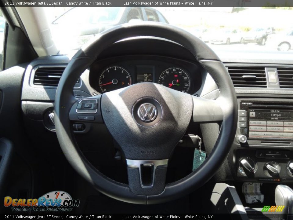 2011 Volkswagen Jetta SE Sedan Candy White / Titan Black Photo #20