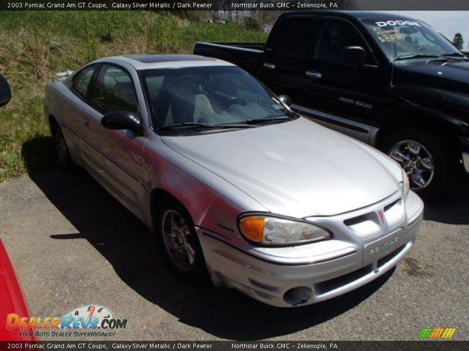 2003 Pontiac Grand Am GT Coupe Galaxy Silver Metallic / Dark Pewter Photo #1
