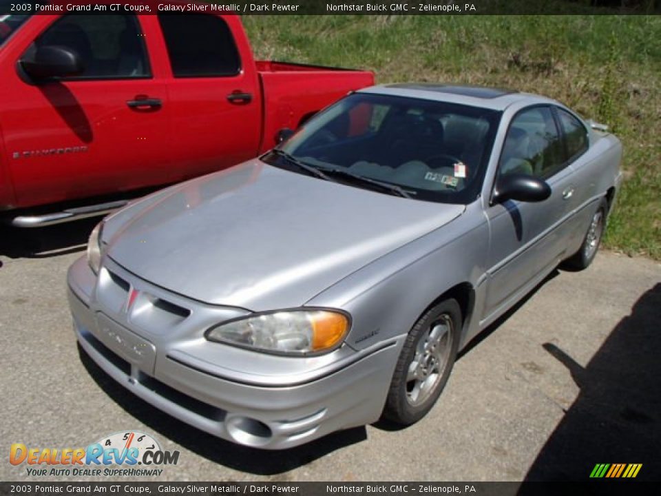 2003 Pontiac Grand Am GT Coupe Galaxy Silver Metallic / Dark Pewter Photo #3