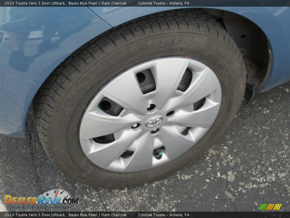 2010 Toyota Yaris 3 Door Liftback Bayou Blue Pearl / Dark Charcoal Photo #7