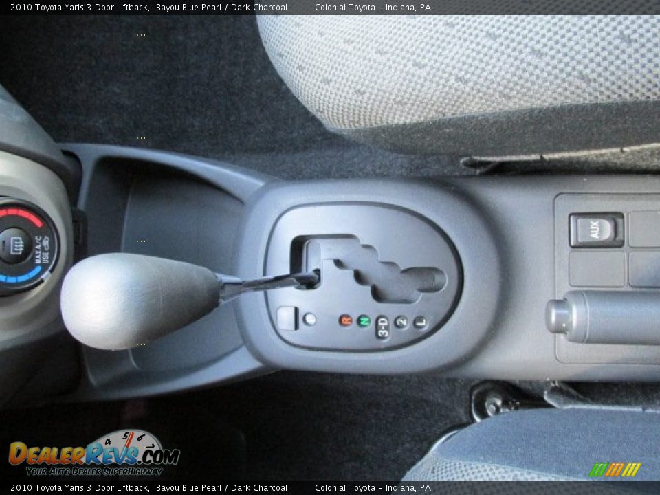 2010 Toyota Yaris 3 Door Liftback Bayou Blue Pearl / Dark Charcoal Photo #12