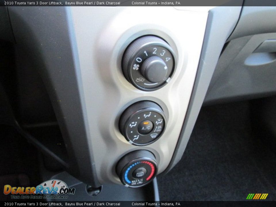 2010 Toyota Yaris 3 Door Liftback Bayou Blue Pearl / Dark Charcoal Photo #13
