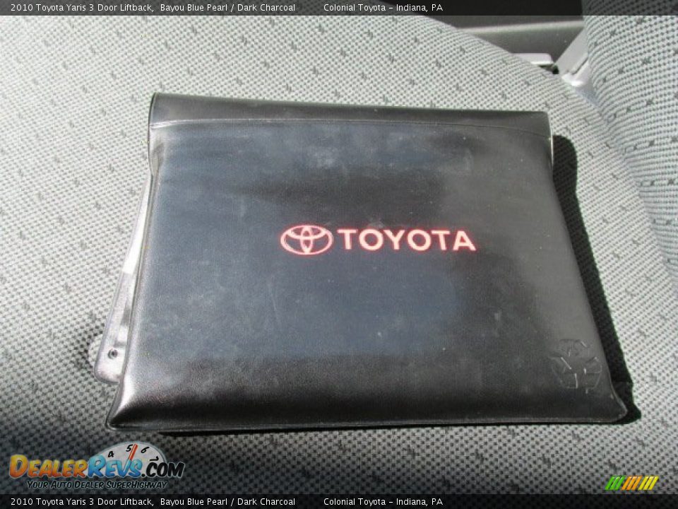2010 Toyota Yaris 3 Door Liftback Bayou Blue Pearl / Dark Charcoal Photo #18