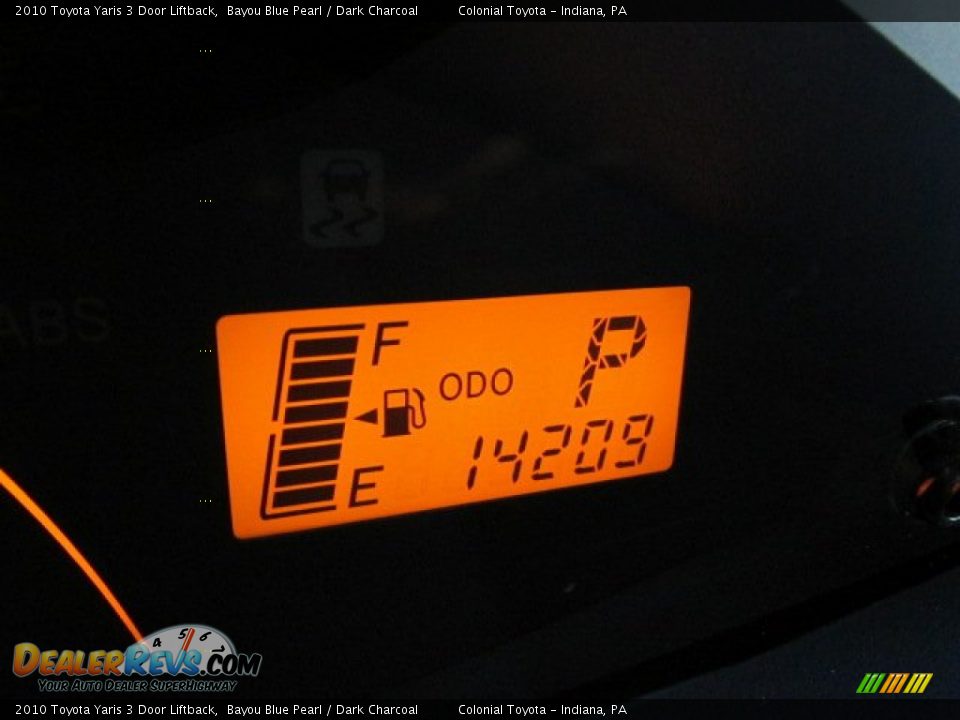 2010 Toyota Yaris 3 Door Liftback Bayou Blue Pearl / Dark Charcoal Photo #20