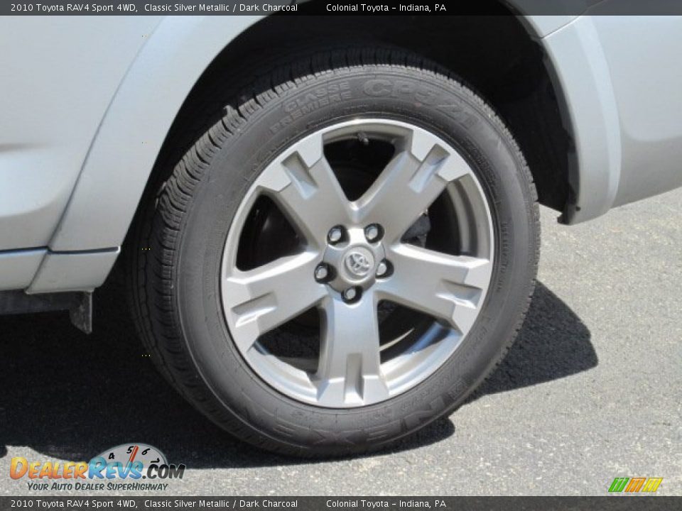 2010 Toyota RAV4 Sport 4WD Classic Silver Metallic / Dark Charcoal Photo #3