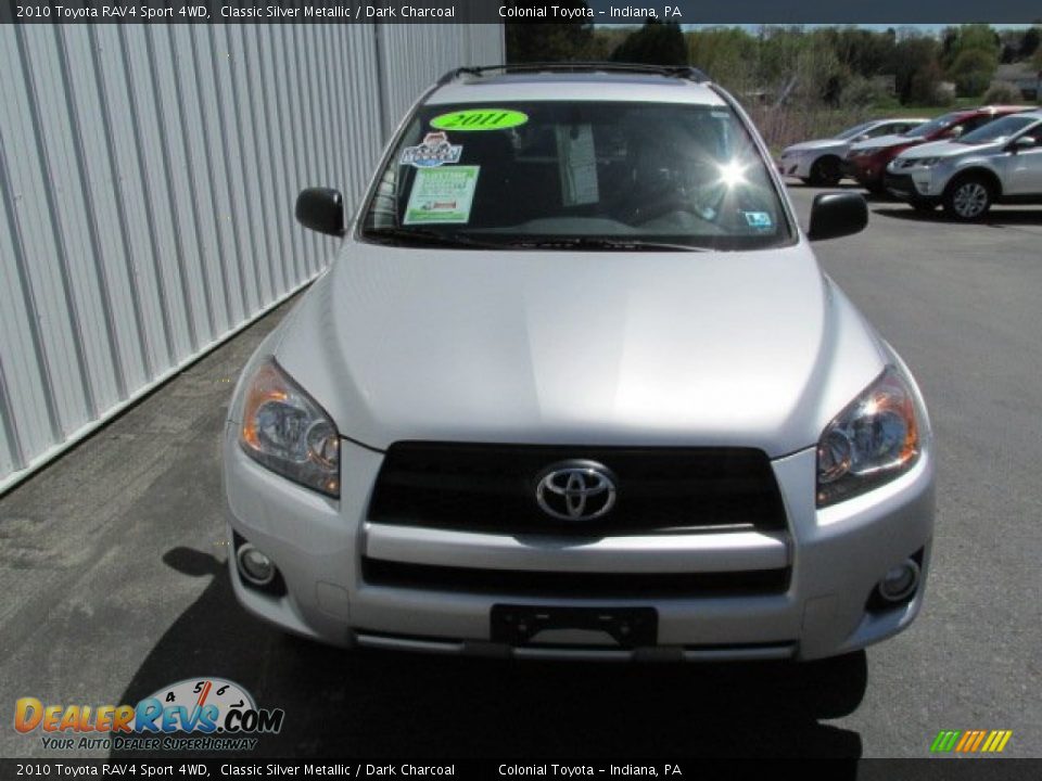 2010 Toyota RAV4 Sport 4WD Classic Silver Metallic / Dark Charcoal Photo #5