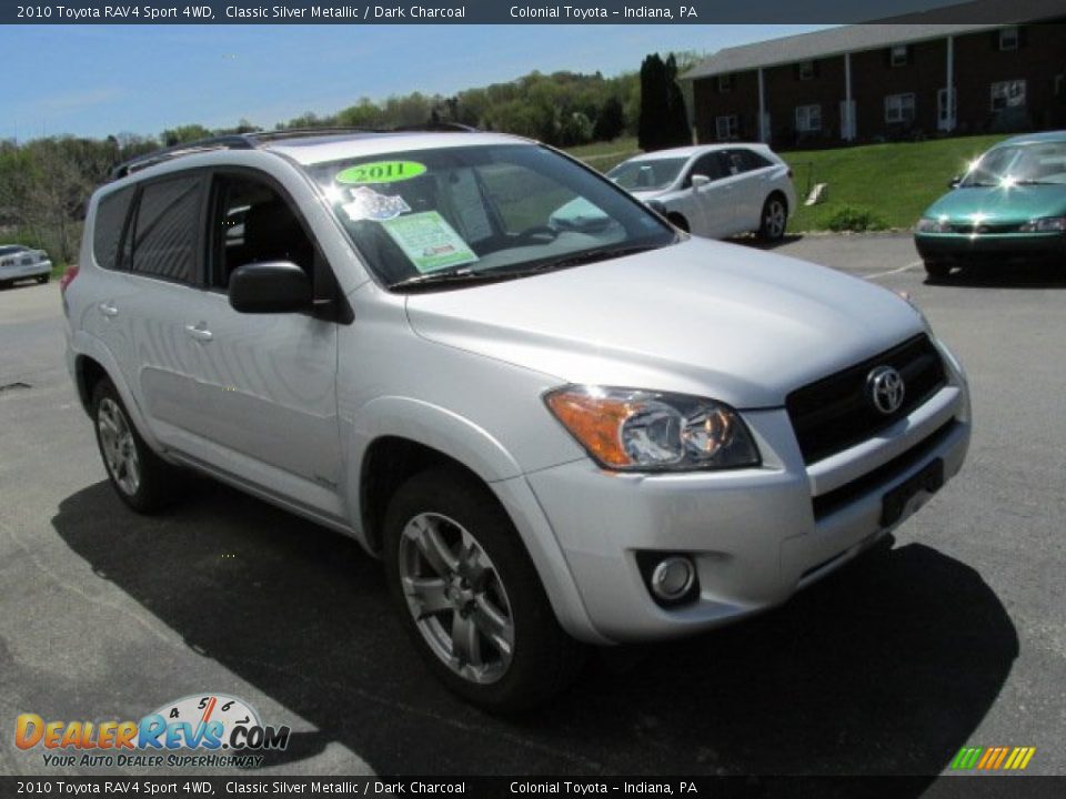 2010 Toyota RAV4 Sport 4WD Classic Silver Metallic / Dark Charcoal Photo #6