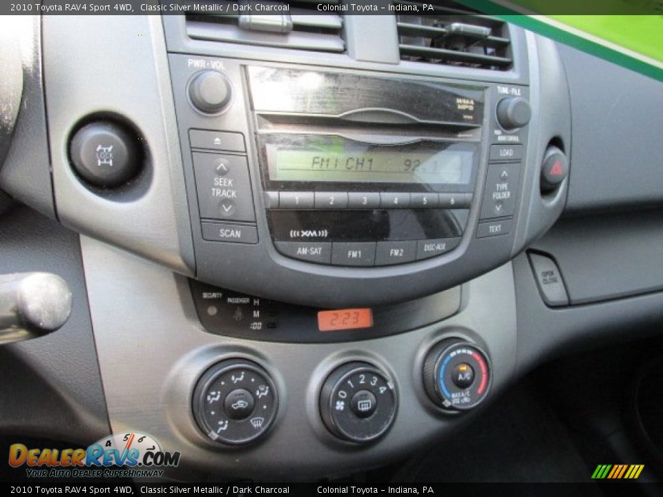 2010 Toyota RAV4 Sport 4WD Classic Silver Metallic / Dark Charcoal Photo #13