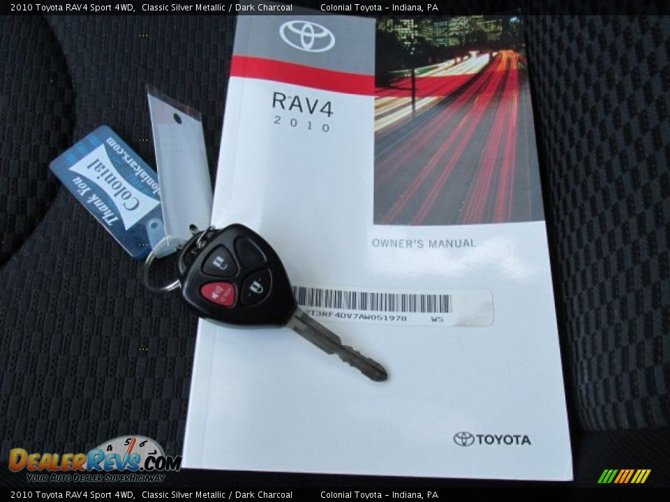 2010 Toyota RAV4 Sport 4WD Classic Silver Metallic / Dark Charcoal Photo #18