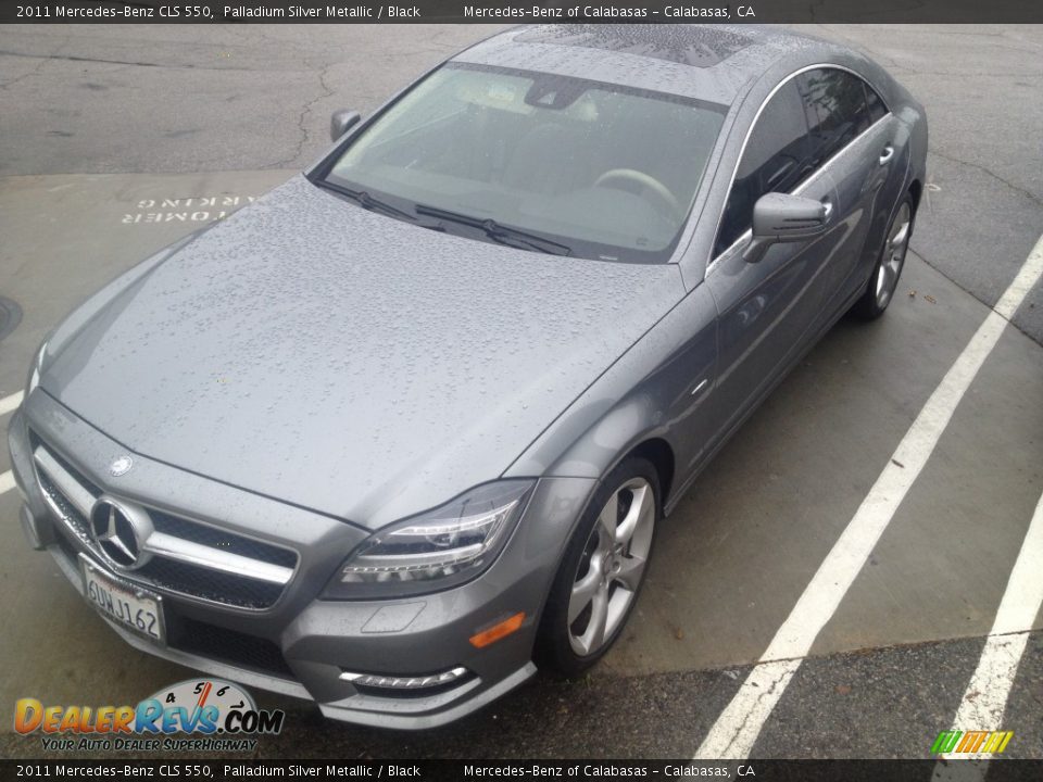 2011 Mercedes-Benz CLS 550 Palladium Silver Metallic / Black Photo #1