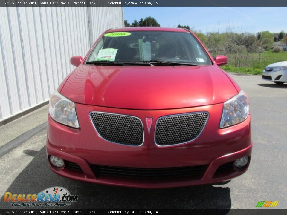 2006 Pontiac Vibe Salsa Dark Red / Graphite Black Photo #4